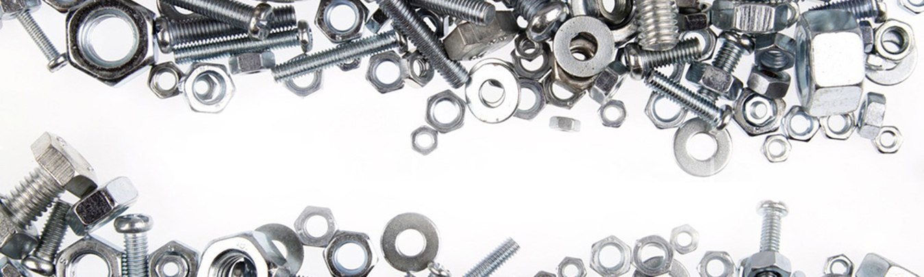 Nuts and screws of various sizes